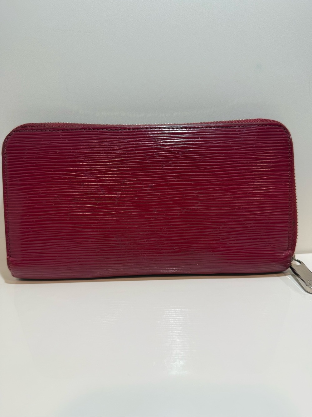 Louis Vuitton Magenta Epi Leather Zip wallet